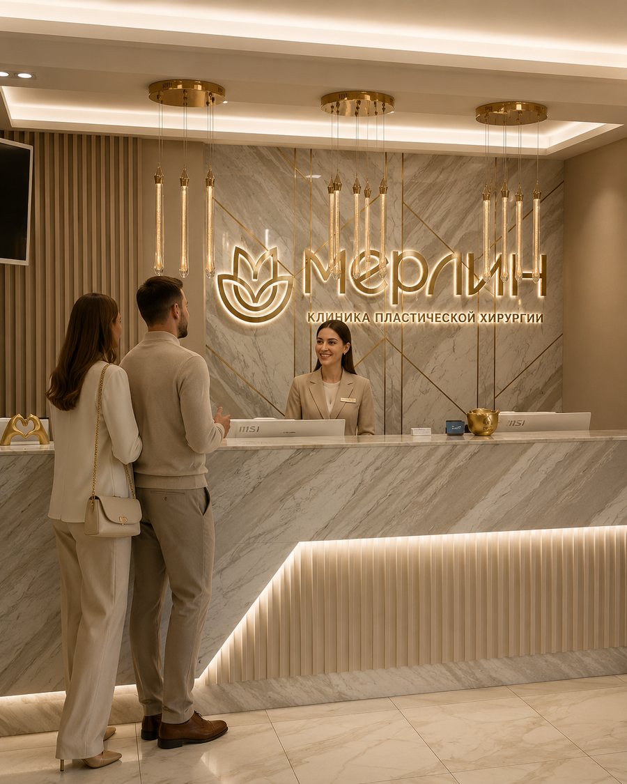 Интерьер клиники Мерлин